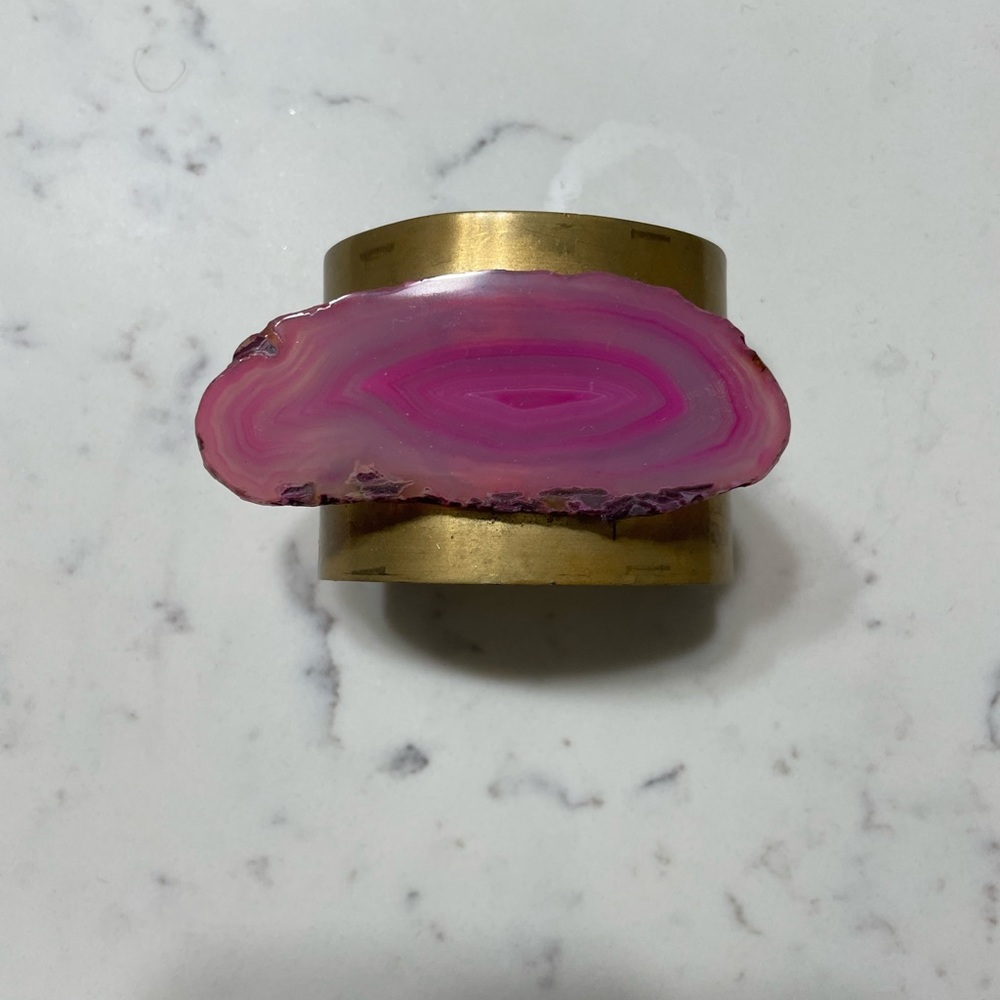 Pink geode bracelet - Picture 2 of 4
